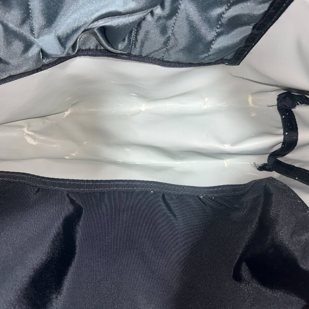 Timbuk2 Gray Canvas Tweed Colorblock M Messenger Tote Crossbody Travel Adj Bag - Picture 12 of 15